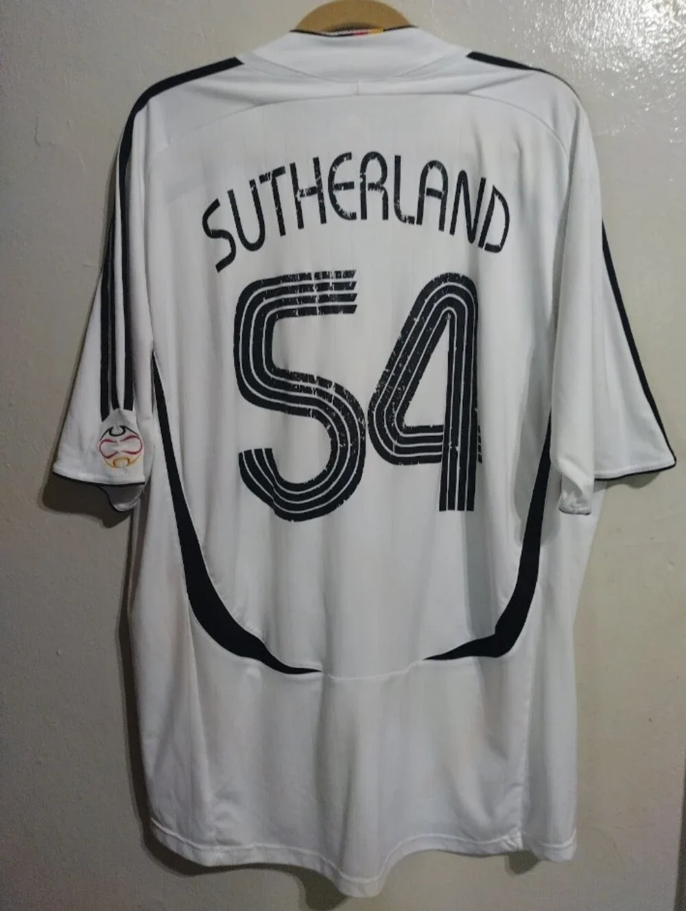 Vintage T-Shirt Jersey Size 2XL DFB Germany World Cup 2006 #54 Southerland The S